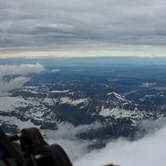 Flugwegposition um 13:53:29: Aufgenommen in der Nähe von Gemeinde Lorüns, Lorüns, Österreich in 4898 Meter